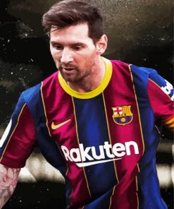 Lionel Messi paint by numbers