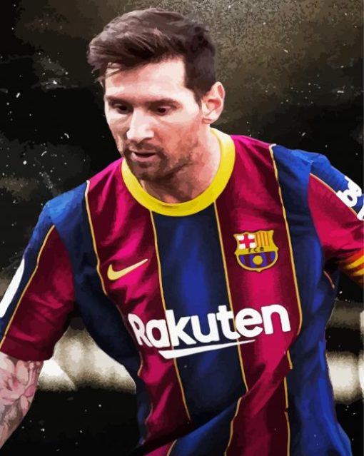 Lionel Messi paint by numbers