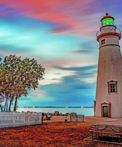 Marblehead Lighthouse State Park Paint By Numbers