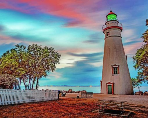 Marblehead Lighthouse State Park Paint By Numbers