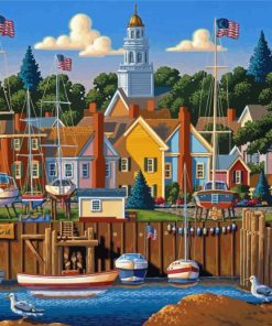 Marblehead Town Art Paint By Numbers