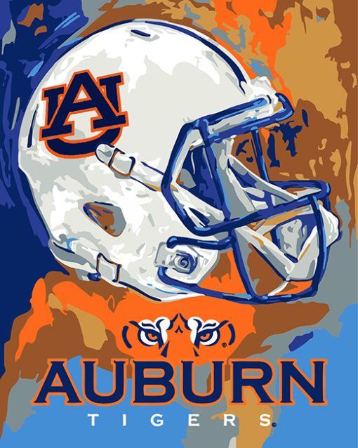 Auburn Tigers Team Pride Paint By Numbers