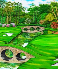 Amen Corner Golf Paint By Number