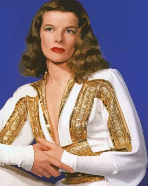 Beautiful Katharine Hepburn Paint By Numbers art