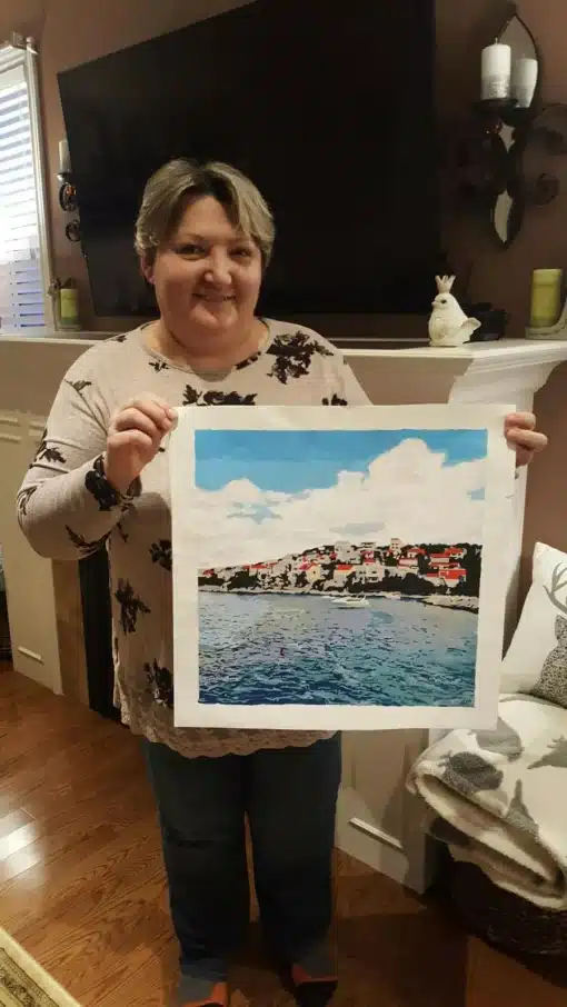 Custom Painting By Numbers Landscape gall img 2